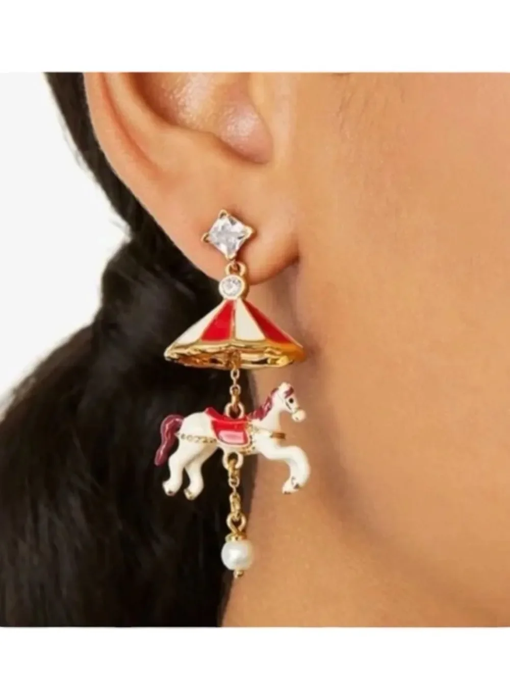 Kate Spade Winter Wonderland Carousel Drop Earrings